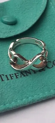 £76 • Buy Tiffany & Co Loving Heart Paloma Picasso Silver Ring Size US 6.5