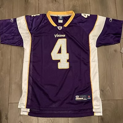 Brett Favre Minnesota Vikings NFL Jersey Youth XL Reebok On Field Eqpt • $7.99