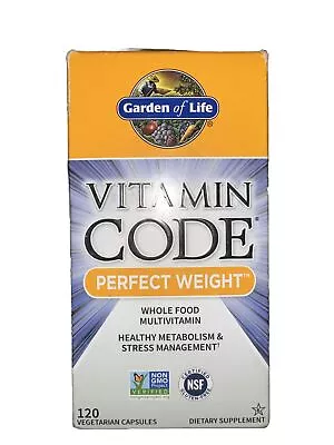 Garden Of Life Vitamin Code Perfect Weight Multivitamin Supplement 120 Caps 5/24 • $20