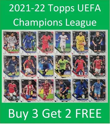 $9.99 • Buy 2021-22 Topps UEFA Champions League Base Cards Buy 3 Get 2 FREE - Messi, Haaland