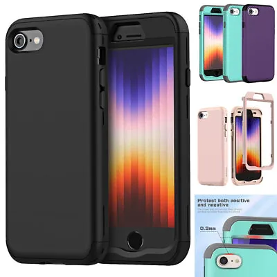 For IPhone 8 7 SE 2022 3rd/2020 2nd Gen Case Heavy Duty Shockproof Rugged Cover • $11.99