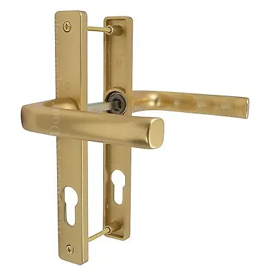 UPVC Door Handle Pair Of Gold Hoppe Ferco 70PZ 70mm Lever Pair 180mm Fixings • £29.45