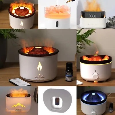 Aroma Diffuser LED Essential Oil Atomizer Flame Ultrasonic Humidifier Diffuser • £59.99