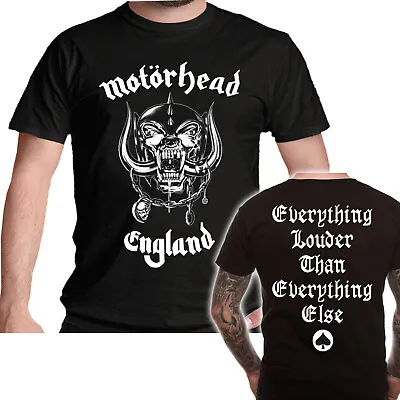 Motorhead T Shirt Official England Everything Louder Tee New S M L XL XXL • $20.93