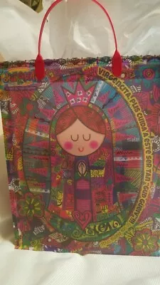 Distroller Virgencita Gift Bag 14  Tote Reusable Shopping Bag NEW Hard Plastic • $8