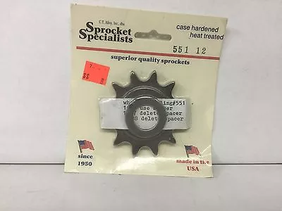 $15.99 • Buy CR 125 1986-1996 Honda Front Sprocket 12 Tooth Sprocket Specialist 551