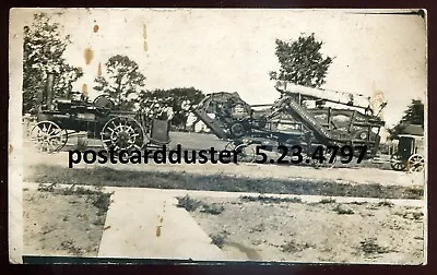 US Or CANADA 1910s Farming Equipment Steam Tractor. Real Photo Postcard • $16.99