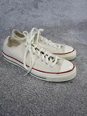 Converse Chuck Taylor Low Mens Size 10 Canvas Parchement Sneakers Low Shoes • $44.99