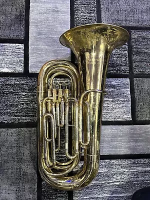 Meinl Weston 11 4-valve Tuba W/ Hercules Tuba Stand • $1000