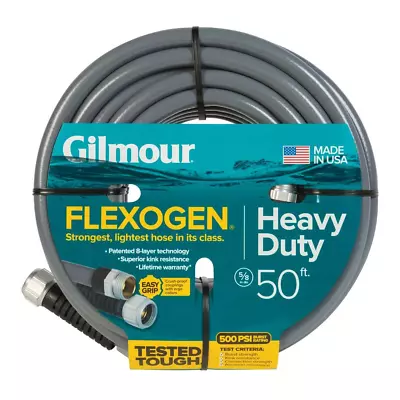 5/8 In. Dia X 50 Ft. Gray Flexogen Heavy Duty Garden Water Hose • $33.35