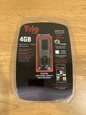 Trio A1000 4 GB MP3 Player With FM Radio Brand New!  Holds 2000 Songs! • $14.97