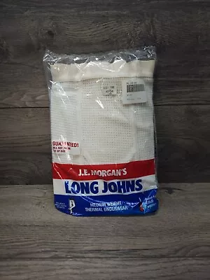 Vintage J.E. Morgan’s Long Johns Drawers Pants Men’s Size XL White Underwear • $18.99