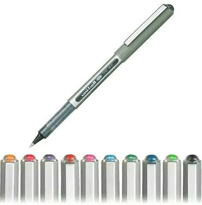 10 X Uni-ball Eye Ub157 Medium 0.7mm Rollerball Pen Pack Of 10 All Colour 1 Pen • £12.99