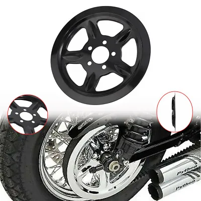 $33.98 • Buy Rear Pulley Insert Cover Black For Harley Iron 883 XL883N 48 XL1200X Sportster