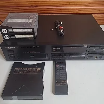 VTG Pioneer PD-M455 6 Disc CD Player Changer W/ Remote + Cartridge/ Magazines • $99