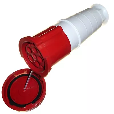 £39.95 • Buy 63 Amp 5 Pin Coupler Trailing Socket 380 - 415V 3 Phase Waterproof IP67 63A 