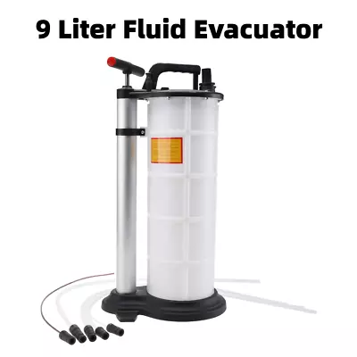 9L Oil Change Fluid Extractor Engine Oil Evacuator Manual Vacuum Pump Tank Tool • $67.67