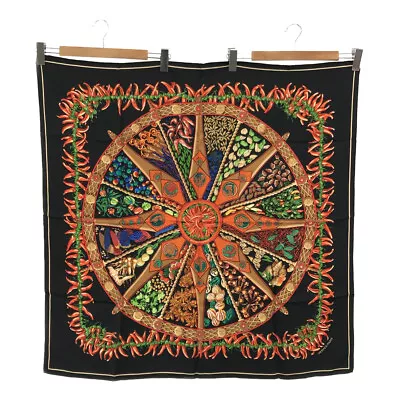 Hermes Carre90 Aux Pay Des Epice Land Of Spices Scarf H2081 • $486.48