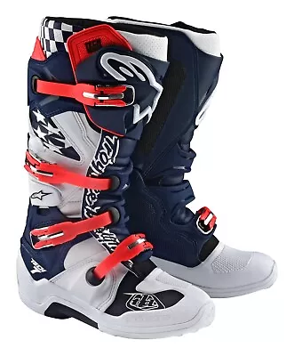 Alpinestars Tech 7 MX Boot Solid White / Navy • $399.90