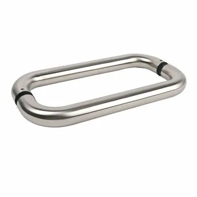 Union Pull Through Front Door Handles Stainless Steel 300mm Entrance Shop Glass • £19.99