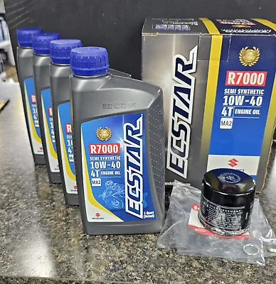 Suzuki Ecstar Oil Change - 10W-40 R7000 Semi-Synthetic - 4 Quart Kit • $69.99