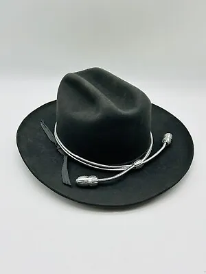 Vintage Stratton The Lawman Confederate Air Force Grey Felt Hat 6 7/8 • $45.99