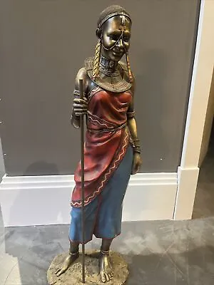 The Leonardo Collection Large Female Masai Warrior 63cms Tall • £150