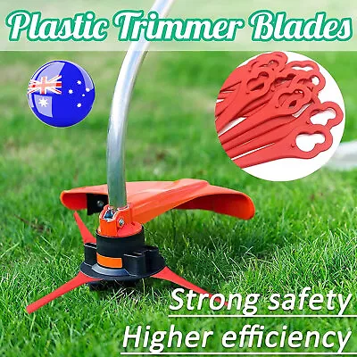 10-100x Grass Trimmer Blades Ozito Plastic For Crop Garden Weed Lawn BOSH KULLER • $9.94