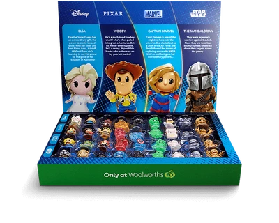 *Big Sale* Woolworths Woolies Ooshies Disney PIXAR MARVEL STAR WARS FREE POSTAGE • $9.75