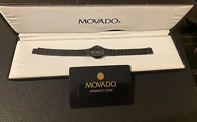 $175 • Buy MOVADO Museum 23mm Quartz Black Dial Women's Watch 84-C6-881.1A