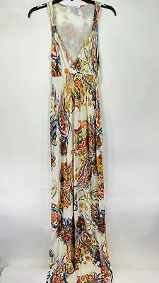 Lascana By Venus Womens Maxi Dress Sleeveless Strappy V Neck Floral Print Sz XS. • $17.97