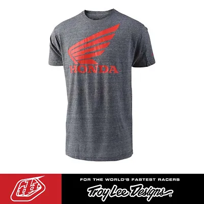 Troy Lee Designs Honda Wing Grey T-Shirt  - MTB/MX - Mens TLD Tee • £19.99