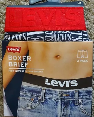 Levi's / Levi - 2  Pack Boxer Brief / Underwear - X Large (36-38 ) ~ Logo Waist • £9.95