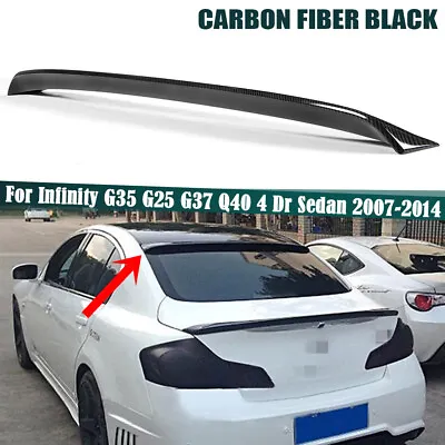 For INFINITI G35 G25 G37 Q40 Sedan 2007-2014 Rear Window Roof Spoiler Visor Wing • $77.99