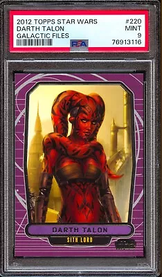 2012 Topps Star Wars Galactic Files Darth Talon #220 PSA 9 Old Republic RC • $205.58