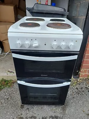£99 • Buy ✅️Indesit ID5E92KMW 50cm Twin Cavity Electric Oven, Grill & Ceramic Hob. WHITE. 