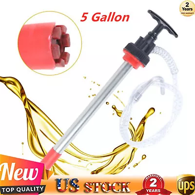 Manual Oil Transfer Pump Hand Gear Oil Pump Dispenser For 5 Gallon Bucket Pail • $30.40