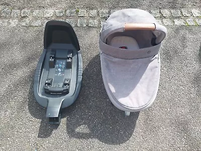 Maxi Cosi JADE Lie Flat Baby Car Seat Group 1 With Babyfix Base And Pram Convert • £140