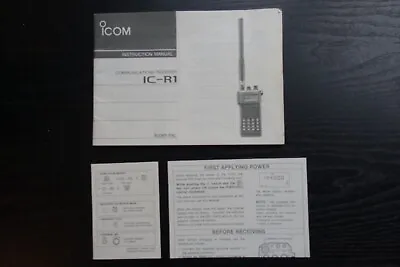 Original ICOM Instruction Manual With Circuit Diagrams Comm Receiver IC-R1 • £15