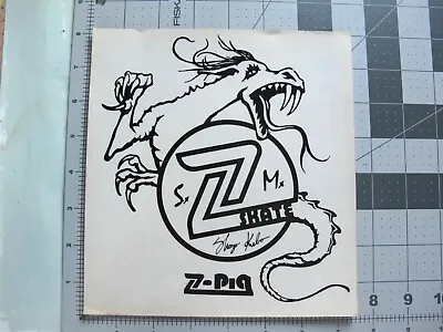 Vtg 1970s Z-Flex Z Pig Shogo Kubo Original Deck Skateboard Sticker • $120