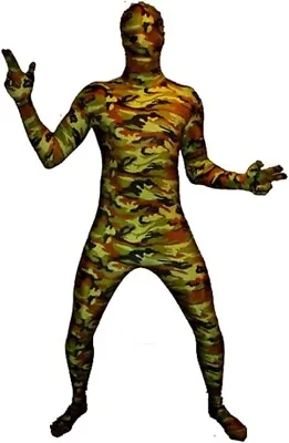 New Morphsuits Commando Men Adult Xl 5'10 -6'3  Camouflage Halloween Sport Party • $14.79