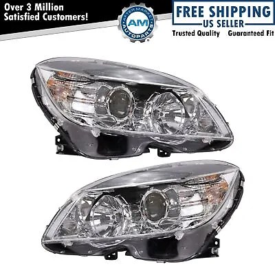 Headlight Set Fits 2008-2011 Mercedes-Benz C300 C350 C63 AMG • $182.87