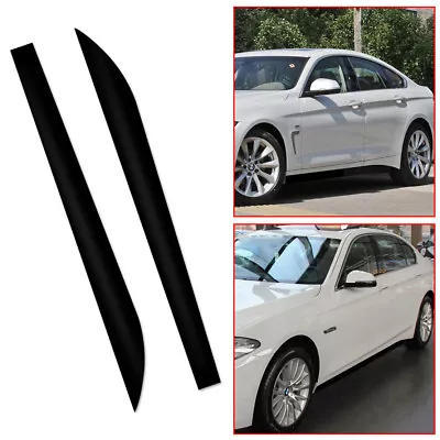 2Pcs 2.21M Black Car Side Skirt Vinyl Decal Sticker Fit For BMW 3 Series F30 F31 • $31.35