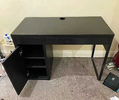 IKEA MICKE Desk - Black/Brown (102.447.43) 105x50cm - Condition: Good • £45