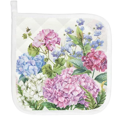 Michel Design Works Cotton Kitchen Potholder Floral Wild Hydrangea • $9