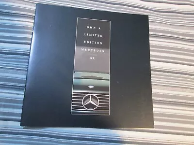 Mercedes SL Limited Edition Sales Brochure R129 Silver Arrow Alanite Almandine • $25.20