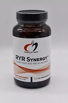 Designs For Health Red Yeast Rice 1.2 G With CoQ10 40 Mg | 120 Veggie Capsules • $19.99