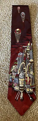 McDonald's Collection Necktie New York City Manhattan Twin Towers 1994 Vintage  • $26.99