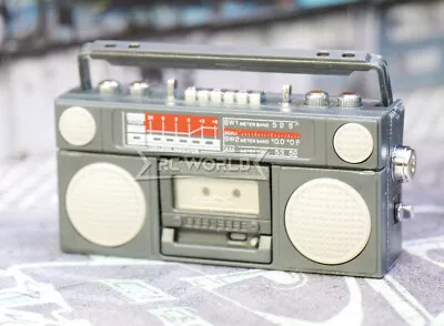 RC 1/10 Scale RADIO BOOMBOX Retro -BLACK- • $7.99