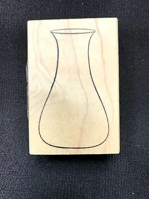 Vase Rubber Stamp Empty Vase 2.25x1.5 Inches By Memory Box Slt Stain On Rubber • $3
